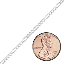 Load image into Gallery viewer, Bulk / Spooled Classic Figaro Chain in Sterling Silver (1.30 mm - 11.00 mm)
