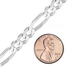Load image into Gallery viewer, Bulk / Spooled Classic Figaro Chain in Sterling Silver (1.30 mm - 11.00 mm)
