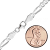 Fulton St. Figaro Chain Necklace in Sterling Silver