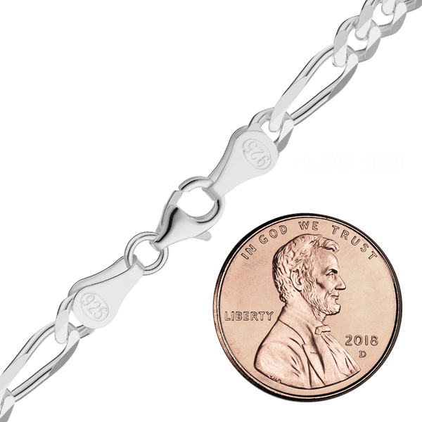 Fulton St. Figaro Chain Necklace in Sterling Silver