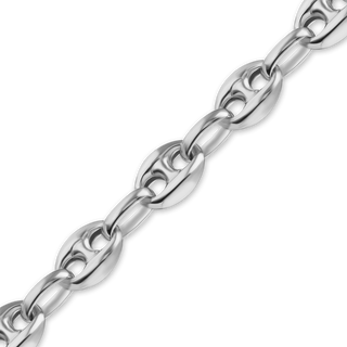 Bulk / Spooled Classic Puffed Mariner Link Semi-Solid Chain in Sterling Silver (4.50 mm - 8.00 mm)