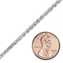 Load image into Gallery viewer, Bulk / Spooled Classic Wheat Chain in Sterling Silver (3.00 mm - 4.00 mm)
