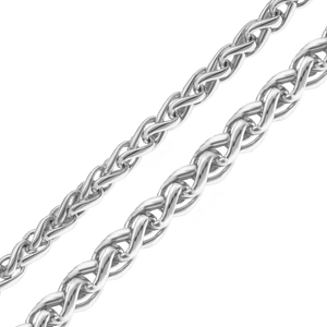 Bulk / Spooled Classic Wheat Chain in Sterling Silver (3.00 mm - 4.00 mm)