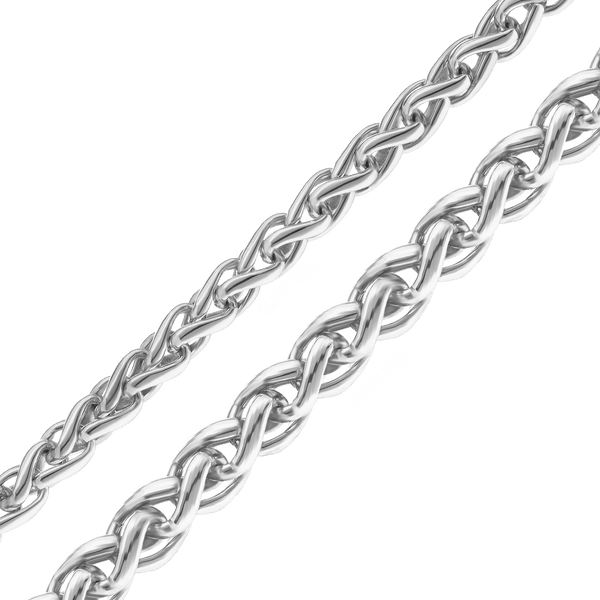 Bulk / Spooled Classic Wheat Chain in Sterling Silver (2.40 mm - 4.00 mm)