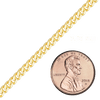 Bulk / Spooled Classic Curb Chain in 14K & 18K Yellow Gold (1.23 mm - 11.00 mm)
