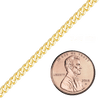 Bulk / Spooled Curb Chain in 10K Yellow Gold (Cuban) (3.40 mm - 9.00 mm)