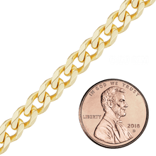 Load image into Gallery viewer, Bulk / Spooled Classic Curb Chain in 14K &amp; 18K Yellow Gold (1.23 mm - 11.00 mm)
