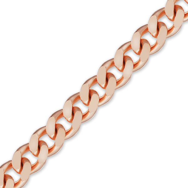 Bulk / Spooled Classic Curb Chain in 14K Rose Gold (1.23 mm - 3.40 mm)