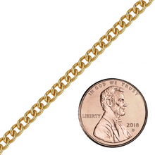 Load image into Gallery viewer, Bulk / Spooled Light Round Curb Chain in 14K Gold-Filled (3.50 mm - 10.80 mm)
