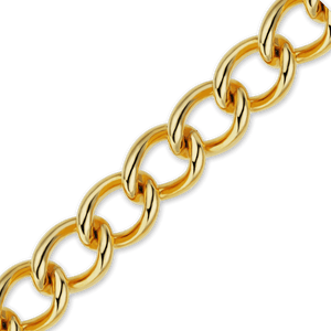 Bulk / Spooled Light Round Curb Chain in 14K Gold-Filled (3.50 mm - 10.80 mm)