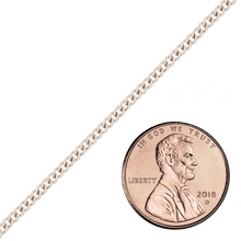 Load image into Gallery viewer, Bulk / Spooled Curb Chain in Platinum (1.00 mm - 2.70 mm)
