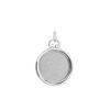 ITI NYC Round Half Locket in Sterling Silver with Optional Engraving (25 x 19 mm)