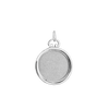 Round Half Locket in Sterling Silver (19 mm)