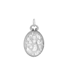 Oval Half Locket in Sterling Silver (21 x 16 mm)