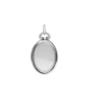 ITI NYC Oval Half Locket in Sterling Silver (30 x 16 mm)