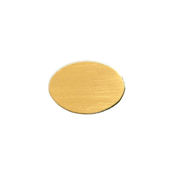 14K Yellow Gold Oval Disc (.025" thickness)