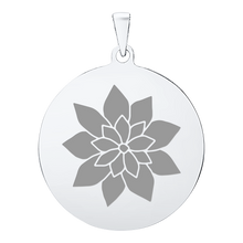 Load image into Gallery viewer, 14K White Gold Round Disc Charm With Optional Engraving (.025" thickness)
