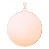 Sterling Silver 18K Rose Gold Finish Round Disc Charm With Optional Engraving (.030" thickness)