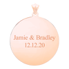 Sterling Silver 18K Rose Gold Finish Round Disc Charm With Optional Engraving (.030" thickness)