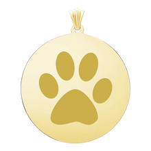 Load image into Gallery viewer, Sterling Silver 18K Yellow Gold Finish Round Disc Charm With Optional Engraving (.030&quot; thickness)
