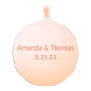 Sterling Silver 18K Rose Gold Finish Round Disc Charm With Optional Engraving (.030" thickness)