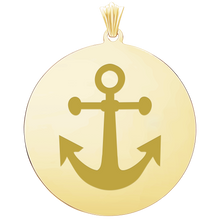 Load image into Gallery viewer, Sterling Silver 18K Yellow Gold Finish Round Disc Charm With Optional Engraving (.030" thickness)
