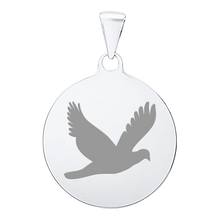 Load image into Gallery viewer, 14K White Gold Round Disc Charm With Optional Engraving (.025" thickness)
