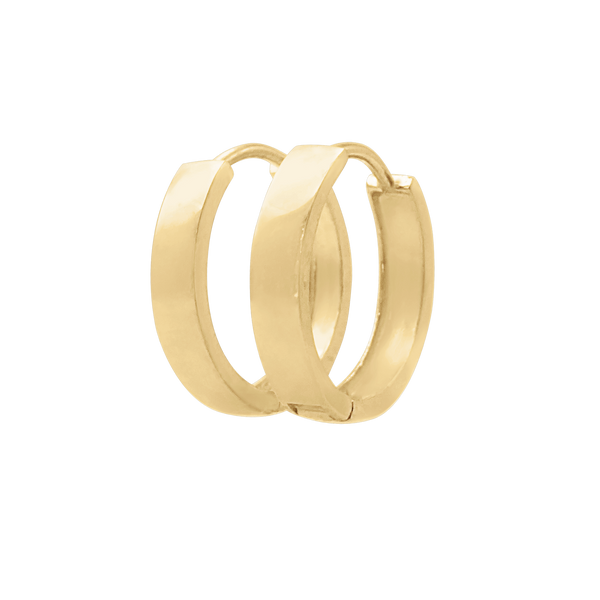 The Hester Huggie in 14K Gold