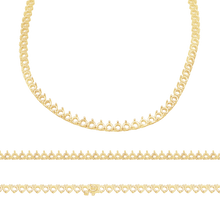 Load image into Gallery viewer, 3 Prong Tennis Necklace in 14K Gold (.25 ct / 4.1 mm)
