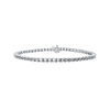 4 Prong Round Tennis Bracelet Mounting in 14K Gold (.025 ct / 1.75 mm)