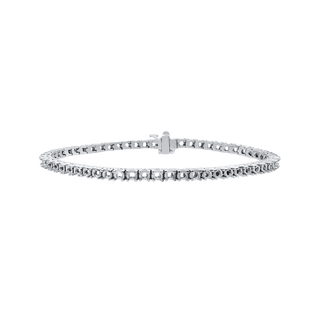4 Prong Round Tennis Bracelet Mounting in 14K Gold (.025 ct / 1.75 mm)