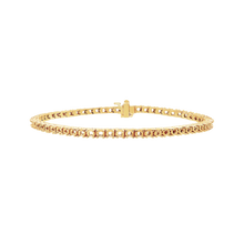 Load image into Gallery viewer, 4 Prong Tennis Bracelet in 14K Gold (.025 ct / 1.75 mm)
