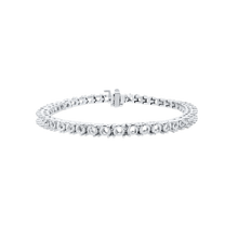 Load image into Gallery viewer, 4 Prong Round Tennis Bracelet Mounting in Platinum (.025 ct / 1.75 mm - .25 ct / 4.0 mm)
