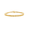 4 Prong Round Tennis Bracelet Mounting in 14K Gold (.15 ct / 3.4 mm)
