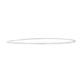 Plain Wire Bangle Bracelet in 14K Gold