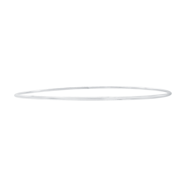 Plain Wire Bangle Bracelet in 18K Gold