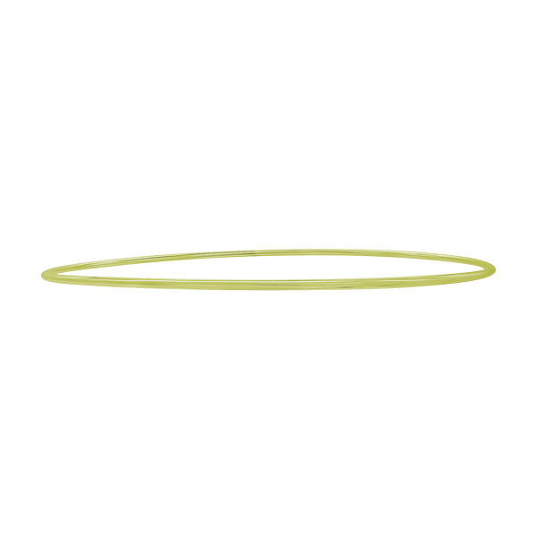 Plain Wire Bangle Bracelet in 18K Gold