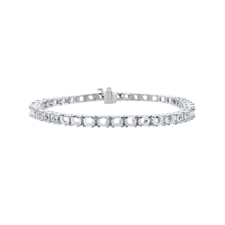 4 Prong Round Tennis Bracelet Mounting in Platinum (.20 ct / 3.8 mm)
