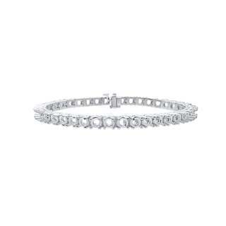 4 Prong Round Tennis Bracelet Mounting in Platinum (.25 ct / 4.0 mm)