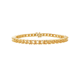 4 Prong Round Tennis Bracelet Mounting in 14K Gold (.25 ct / 4.0 mm)