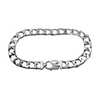 Square Curb Bracelet in Sterling Silver