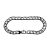 Square Curb Bracelet in Sterling Silver Black Ruthenium Finish