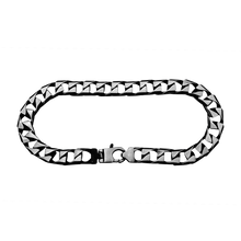 Load image into Gallery viewer, Square Curb Bracelet in Sterling Silver Black Ruthenium Finish
