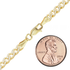 Bowery Curb Necklace with Pave Set Lab Grown Diamonds in 14K Yellow Gold