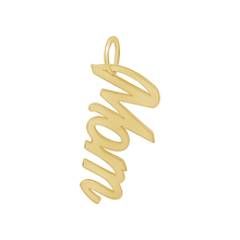 Load image into Gallery viewer, Mom Name Plate Charm in Sterling Silver
