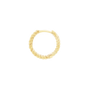 Hoop Earring with Rope Design in 14K Gold