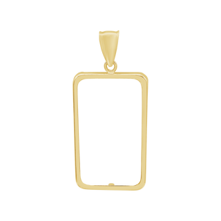 Plain Credit Suisse Coin Frame in 14K Gold
