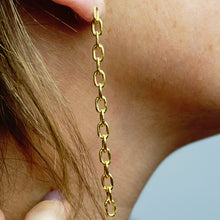 Load image into Gallery viewer, Houston St. Semi-Solid Cable Chain Earrings
