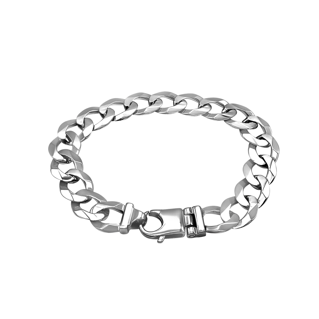 Light Curb Bracelet in Sterling Silver