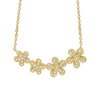 Four Flower Necklace in Sterling Silver (29 x 13 mm)